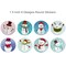 Wrapables Christmas Stickers Label Roll, Holiday Stickers for Sealing Cards, Envelopes, Gift Boxes, Festive Party Favors (500 pcs)